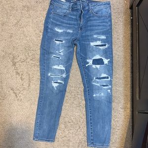 American Eagle hi rise jegging crop
